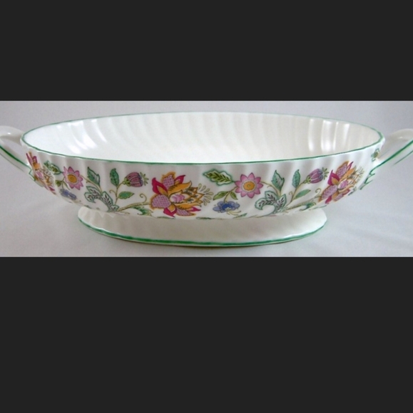 Minton Haddon Hall Bone China Vegetable Bowl Floral Beautiful - Picture 2 of 8